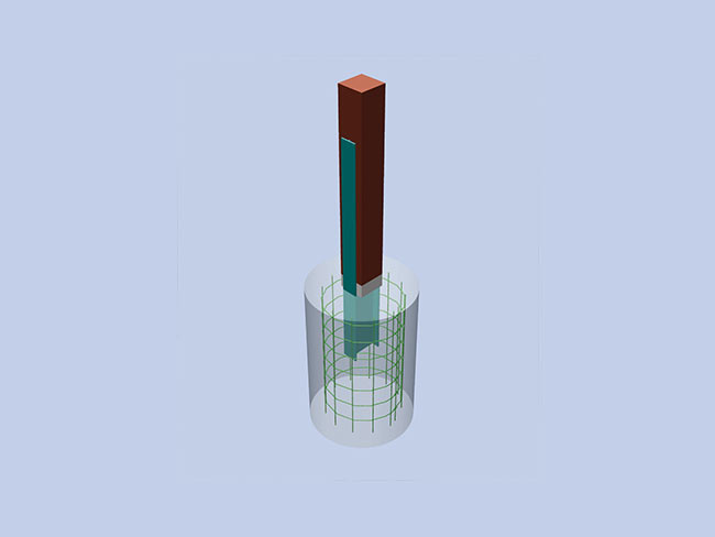Bohrpfahl 3D
