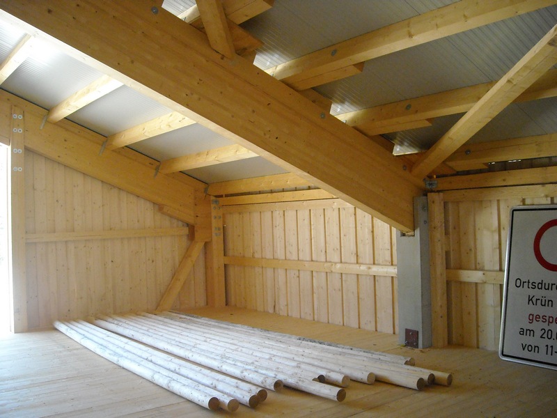 Parallele Binder Holz Stahlbetonstützen