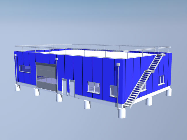 Eingabeplanung - Gewerbehalle