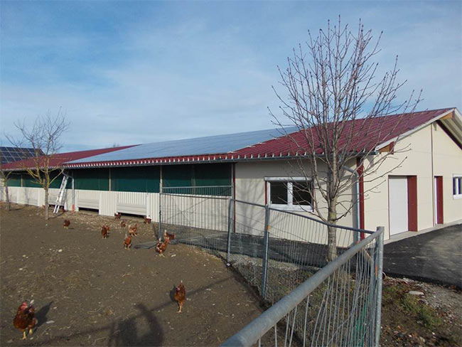 Im Vorderbereich Technikraum. Aus dem Wintergarten Auslauf in das Freie