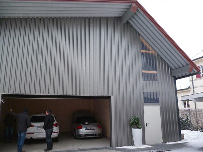 Garageneinbau in Mehrzweckhalle mit Brandschutzanforderung