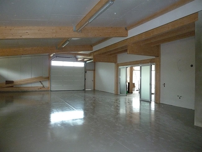 Lager und Ausstellung mit Dämmplatten