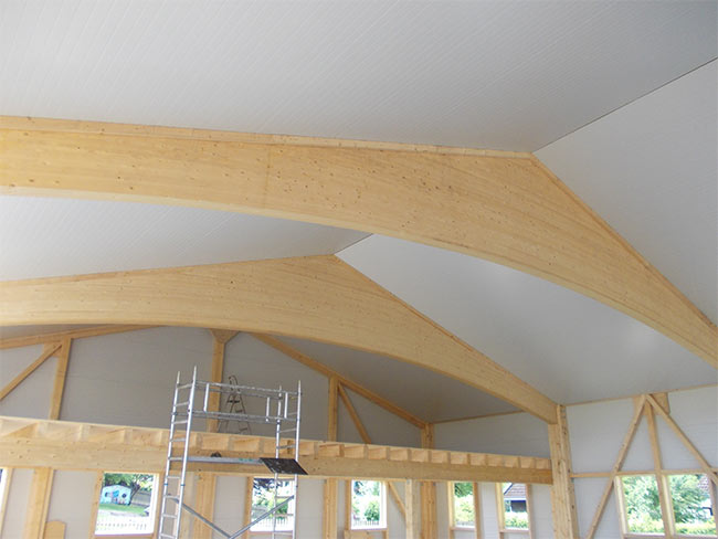 Eingelegtes Sandwich mit Brandschutzanforderung