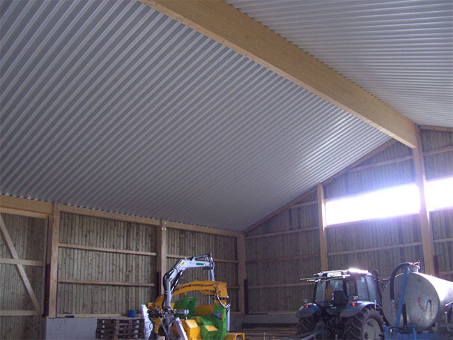 Freie Lüftung vom Trauf zum First